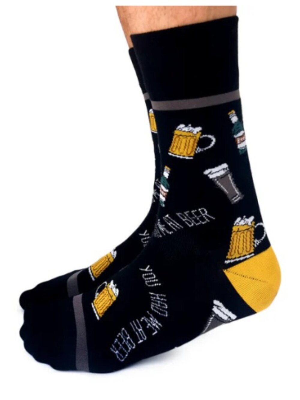Men's Uptown Sox Crew Socks NWT - You Had Me at Beer Socks